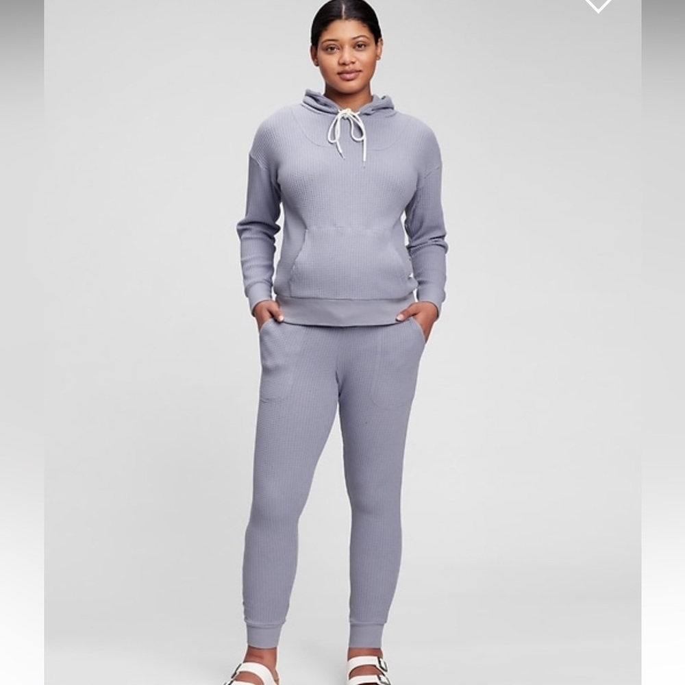 Maternity under belly waffle jogger pants